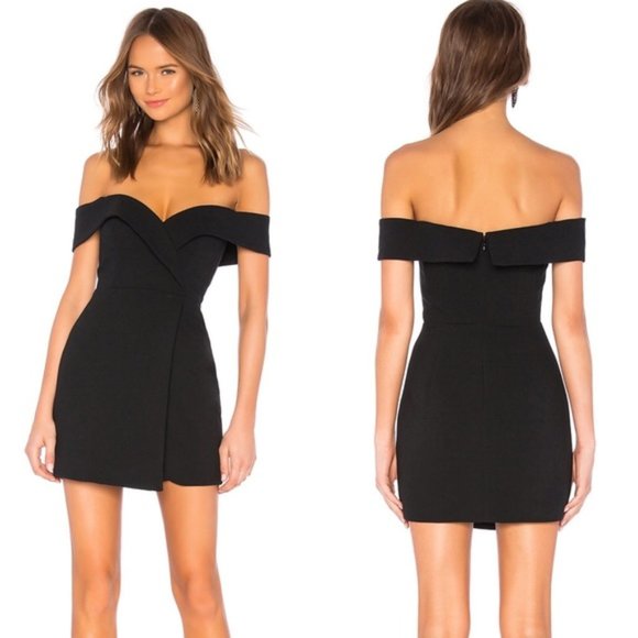 NBD Dresses & Skirts - NBD Women Dress Black Off Shoulder Revolve nwt xxs